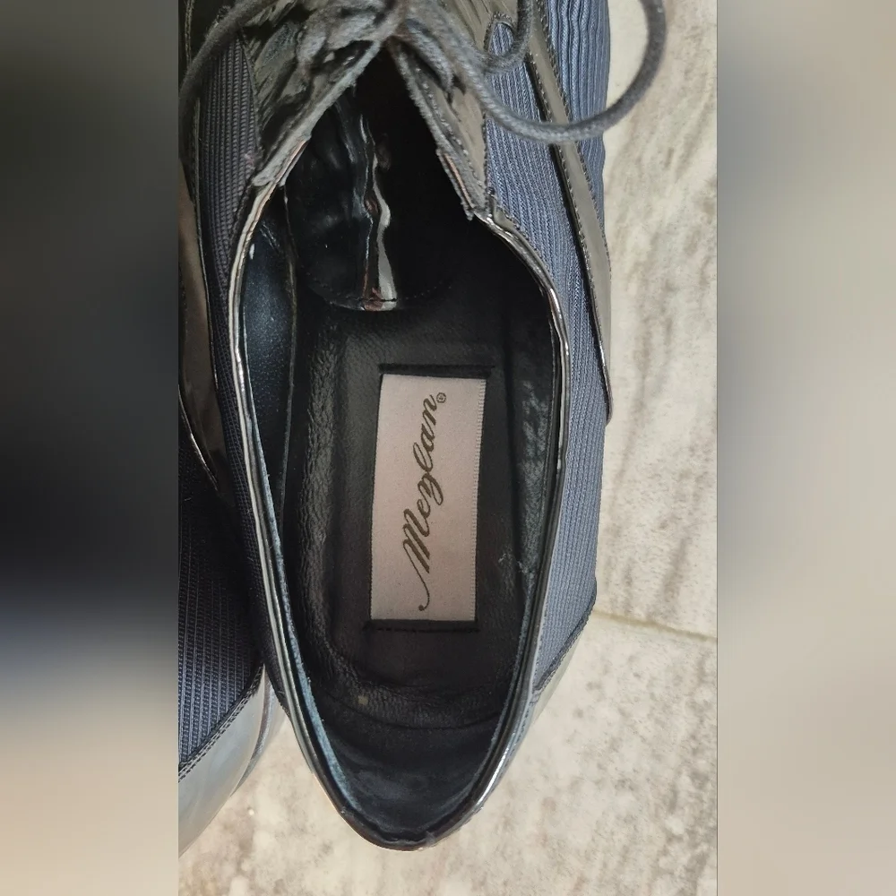 Meghan LA Men's Black Patent Leather Dress Shoes